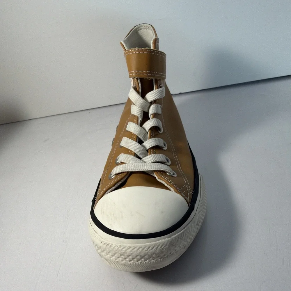 Size 3 Youth - Converse Chuck Taylor All Star High Honey Faux Leather Shoe